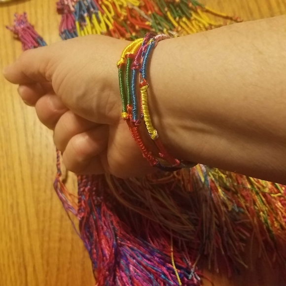 Assorted colors of handmade friendship bracelets 10 bracelets for $40 - Picture 3 of 12